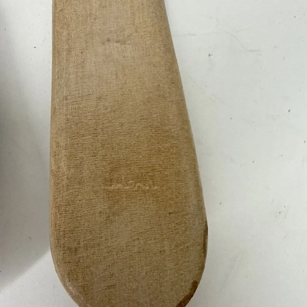 Vintage MCM Wood Spoon & Fork Wooden Rustic Salad Serving Set Mid Century Japan